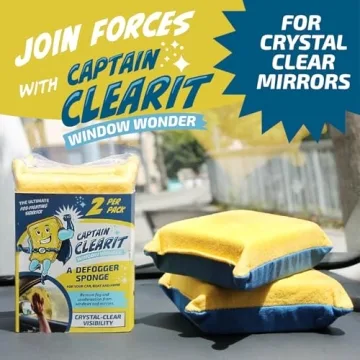 Extra-Large Defogger Sponge for Windows - 2 Pack