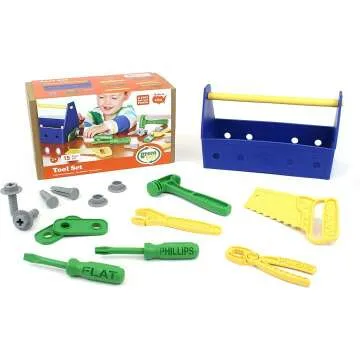 Eco-Friendly Green Toys 15 Piece Tool Set in Blue