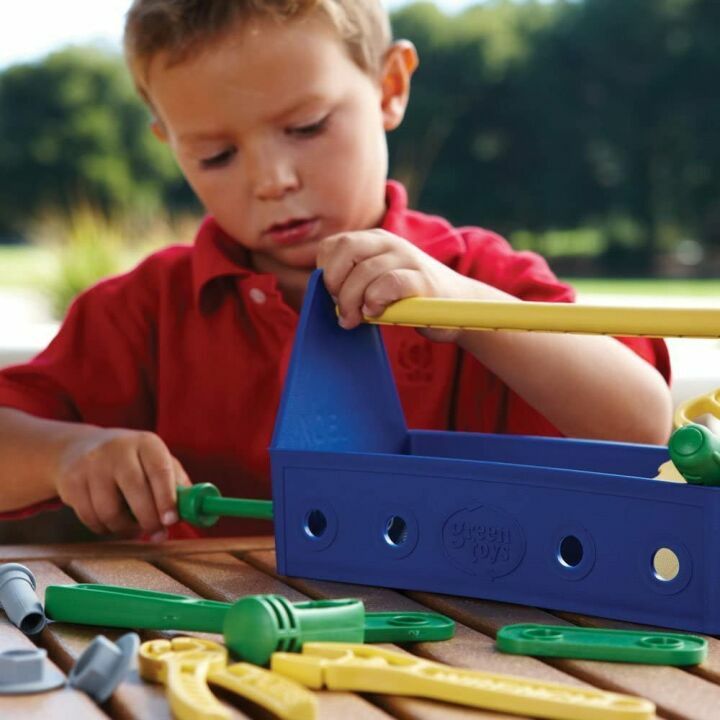 Eco-Friendly Green Toys 15 Piece Tool Set in Blue