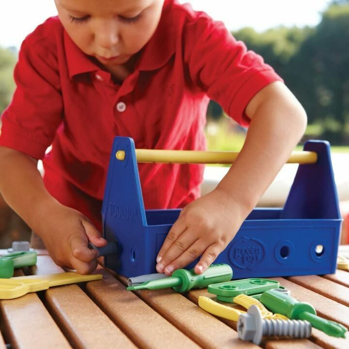 Eco-Friendly Green Toys 15 Piece Tool Set in Blue