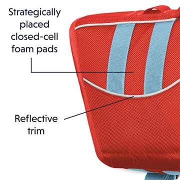 Ruffwear Life Jacket for Dogs, Large Breeds, Adjustable Fit, Size: Large, Sockeye Red, Float Coat, 45102-601L