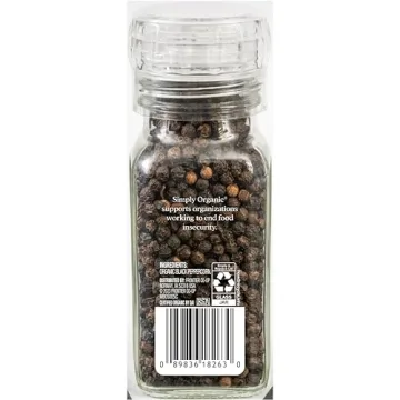 Simply Organic Daily Grind Organic Pepper Grinder 2.65 oz