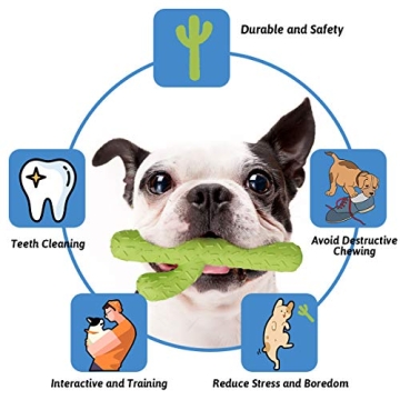 Durable MewaJump Cactus Dog Chew Toys for Aggressive Chewers