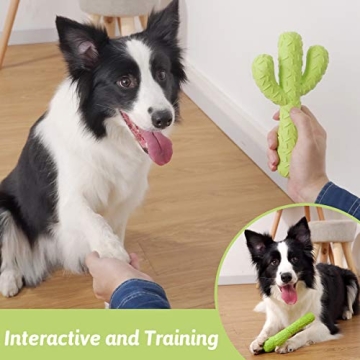 Durable MewaJump Cactus Dog Chew Toys for Aggressive Chewers