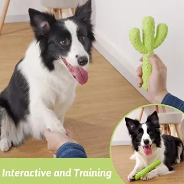 Durable MewaJump Cactus Dog Chew Toys for Aggressive Chewers