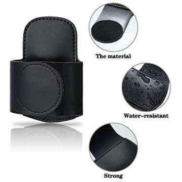 BBTO Artificial Leather Stethoscope Holder Handmade Stethoscope Hip Holder with Clip to Protect from Neck Carrying or Loss for Holding Your Stethoscope (2)