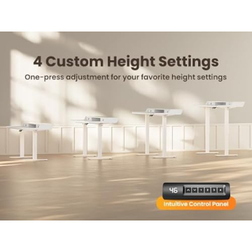 ErGear Electric Standing Desk 48" x 24" with Storage