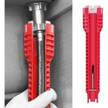 Multifunctional Bathroom Sink Wrench, 8-in-1 Tool