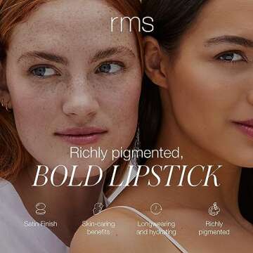 RMS Beauty Wild With Desire Lipstick - Lip Stain, Lip Tint & Lip Stick, Hydrating Lip Tint Moisturiz...