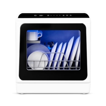 Compact EUHOMY Mini Portable Dishwasher – 6 Modes & 5L Tank