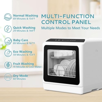 Mini Portable Dishwasher for Small Spaces