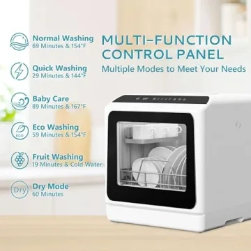 Mini Portable Dishwasher for Small Spaces