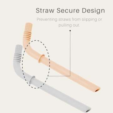 PandaEar Silicone Training Cups for Babies - 2 Pack