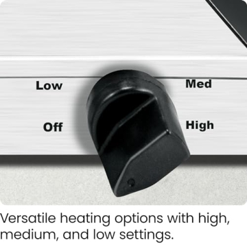 Chefman Buffet Server & Warming Tray with 3 Dishes