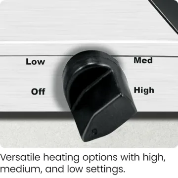 Chefman Buffet Server & Warming Tray with 3 Dishes
