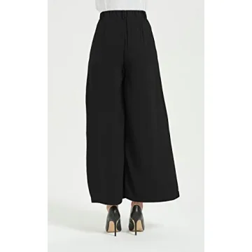 Tronjori Women's High Waist Palazzo Pants - Casual Elegance