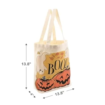 sanchlor 13.8" Large Tote Bag for Halloween Fun