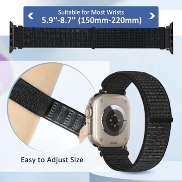 WolliLe Nylon Sport Loop Band for Apple Watch