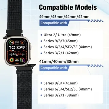 WolliLe Nylon Sport Loop Band for Apple Watch