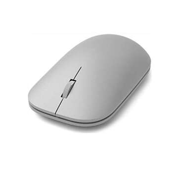 Microsoft Modern Mouse, Silver. Comfortable Right/Left Hand Use Design with Metal Scroll Wheel, Wire...