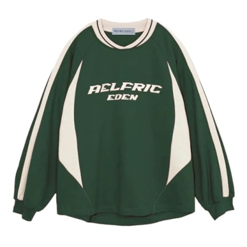 Aelfric Eden Vintage Red Oversized Sweatshirt - Trendy Streetwear for Men