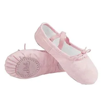 Comfortable Stelle Canvas Ballet Shoes for Girls Dance