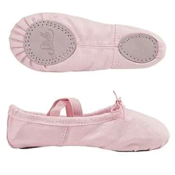 Comfortable Stelle Canvas Ballet Shoes for Girls Dance