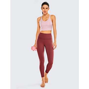 CRZ YOGA High Waisted Workout Leggings - 25" Soft Pants