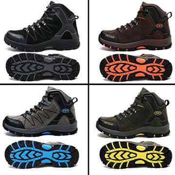 Men's Mid Trekking Hiking Boots - Lightweight and Comfortable