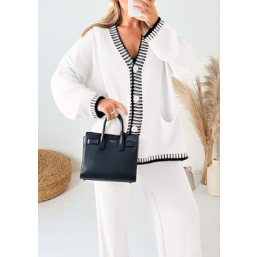 PRETTYGARDEN Women's Knit Lounge Set Comfortable Stylish Outfit