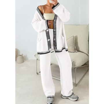 PRETTYGARDEN Women's Knit Lounge Set Comfortable Stylish Outfit