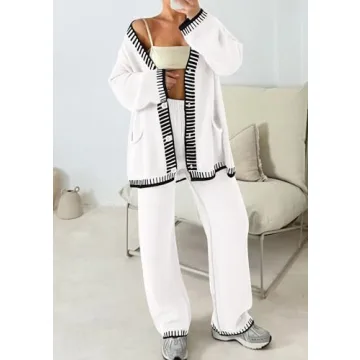 PRETTYGARDEN Women's Knit Lounge Set Comfortable Stylish Outfit