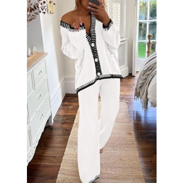 PRETTYGARDEN Women's Knit Lounge Set Comfortable Stylish Outfit