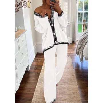 PRETTYGARDEN Women's Knit Lounge Set Comfortable Stylish Outfit