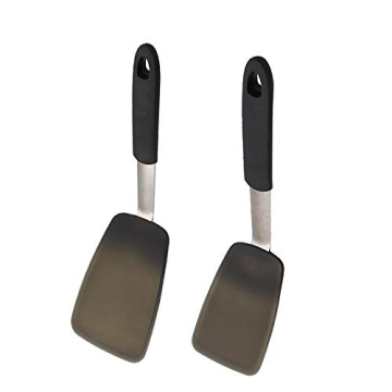 Silicone Spatula Turners Set of 2 for Non-Stick Cookware