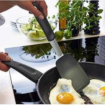 Silicone Spatula Turners Set of 2 for Non-Stick Cookware