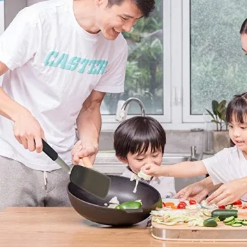 Silicone Spatula Turners Set of 2 for Non-Stick Cookware