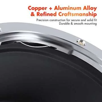 K&F Concept Lens Mount Adapter for Canon EF EF-S Lens to Sony Alpha E NEX Mount Mirrorless Cameras, Manual Focus Lens Adapter with Matting Varnish Design, Not Auto-Focus