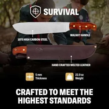 Condor Ironpath Knife | Durable Machete with Leather Sheath