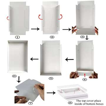 Stylish 50 Pack Bakery Boxes with Window for Treats