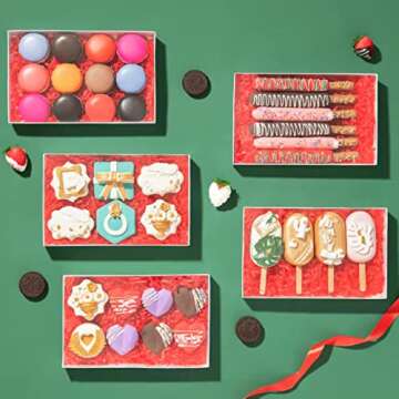 Stylish 50 Pack Bakery Boxes with Window for Treats