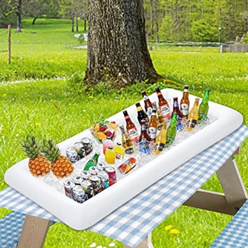MorTime Inflatable Ice Serving Bar Set for Festive Gatherings