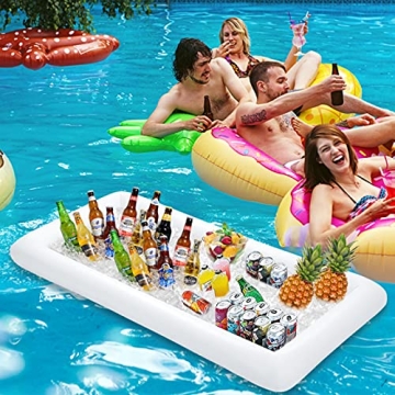 MorTime Inflatable Ice Serving Bar Set for Festive Gatherings