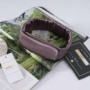 ZIMASILK Luxury Silk SPA Headband for Women & Girls