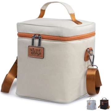Jax 2020 Breastmilk Cooler Bag - Breastmilk Storage Container for 6 Tall Bottles or Breastmilk Stora...