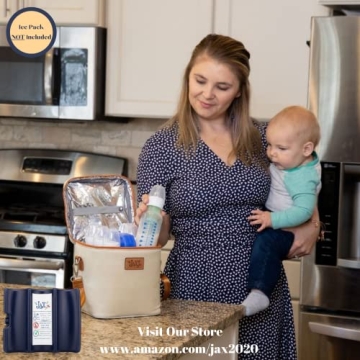 Jax Breastmilk Cooler Bag for 6 Bottles - Stylish & Functional