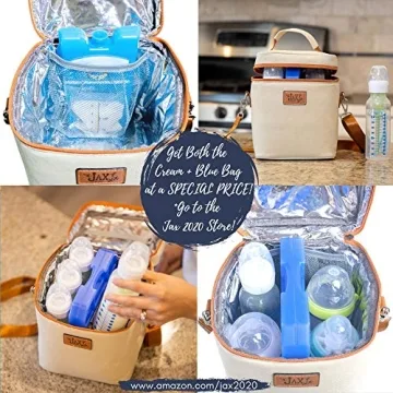 Jax Breastmilk Cooler Bag for 6 Bottles - Stylish & Functional