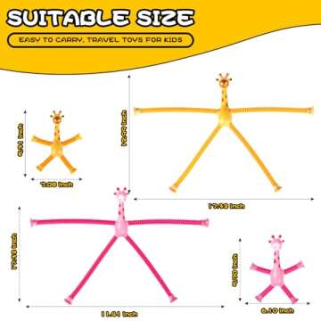 Giraffe Sensory Toys 4Pcs Easter Basket Stuffer Gift for Toddlers Girls Year Old Ages 3 4 5 6 7 8 9 ...