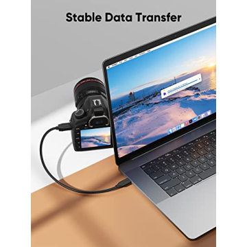 CableCreation 1FT USB C to Micro B Cable,10Gbps Speed External Hard Drive Braided,USB 3.1 Type C to Micro B Work for iPhone 15,16,Seagate WD Westgate My Passport,MacBook Pro/Air, iPad/Tablet,Black