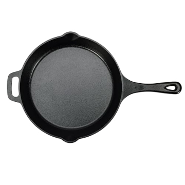 Amazon Basics 12-Inch Pre-Seasoned Cast Iron Skillet